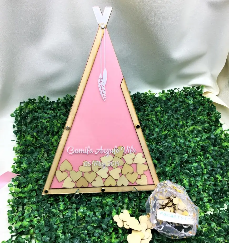 Вигвам по индивидуальному заказу с именем тип гостевая книга для причастия