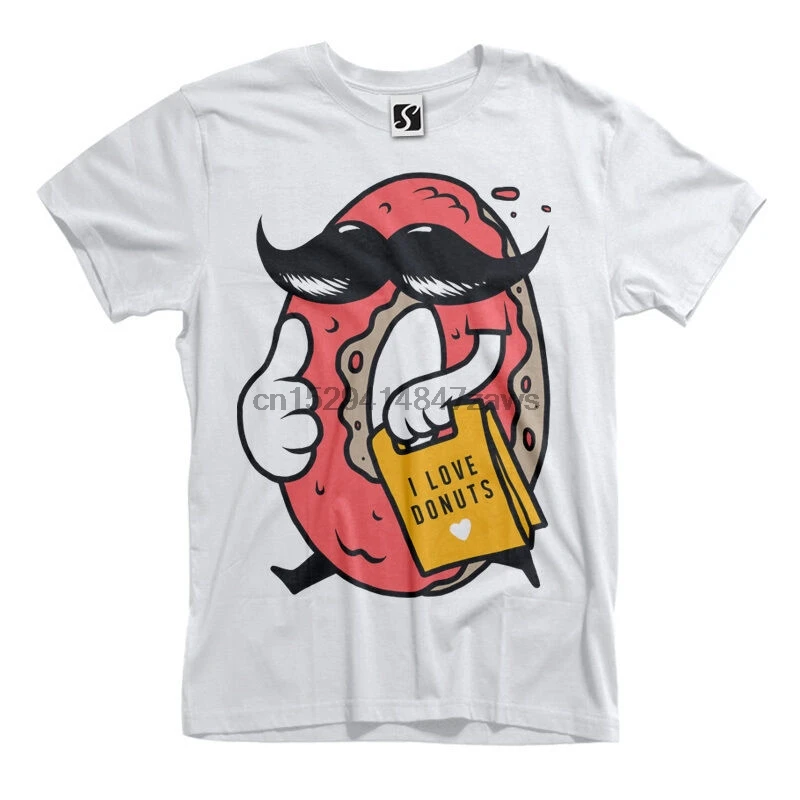 Эксклюзивная Мужская футболка-дизайн мистер пончики (SB507) |