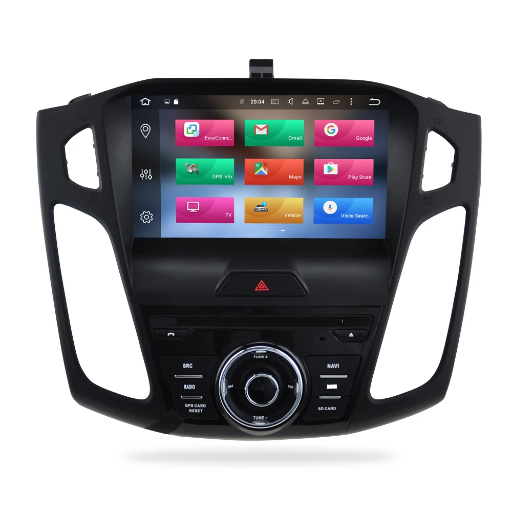 Восьмиядерный Android 9 0 автомобильное радио GPS HD 'и 8' Навигация стерео для ford Focus