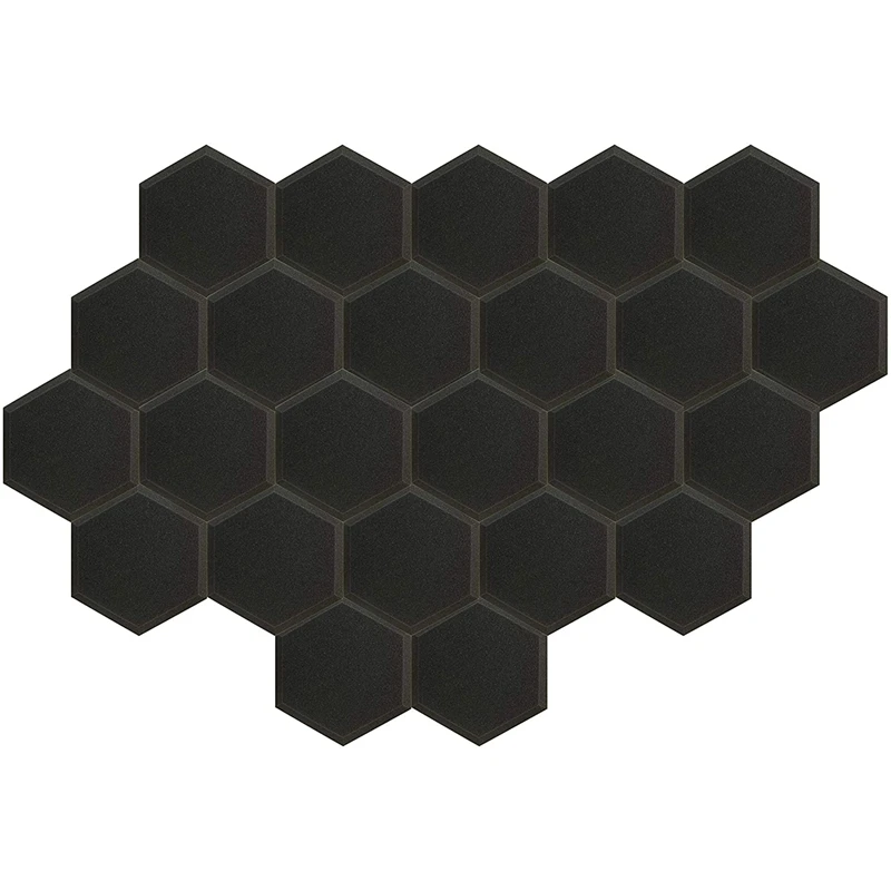 

12 Pack Hexagon Acoustic Panels Sound Proof Padding, 12 X 7 Inch Sound Dampening Panels Used in Home & Offices Studio