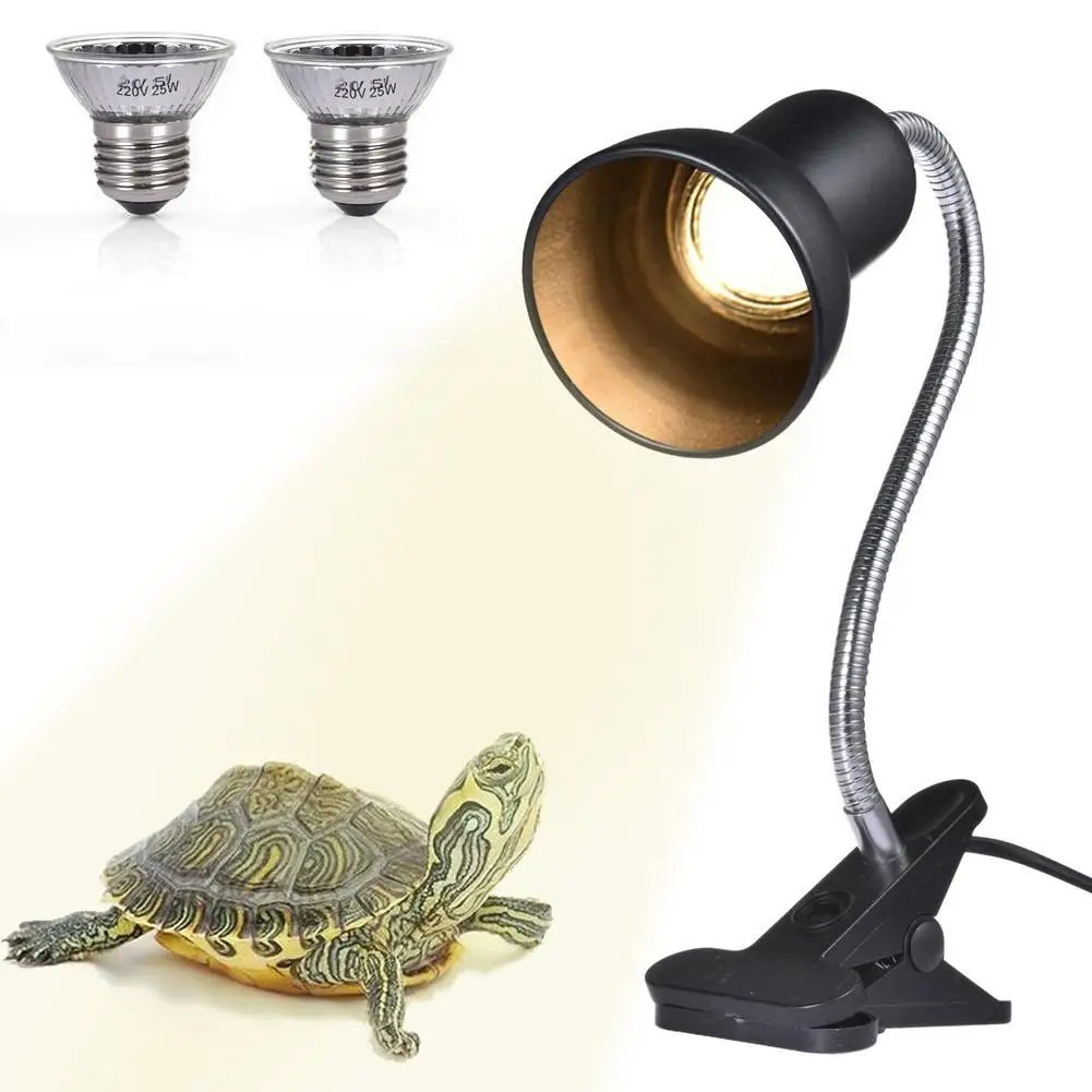 Рыб танк черепаха Рептилия Отопление светильник 360 градусов вращение E27 лампа с
