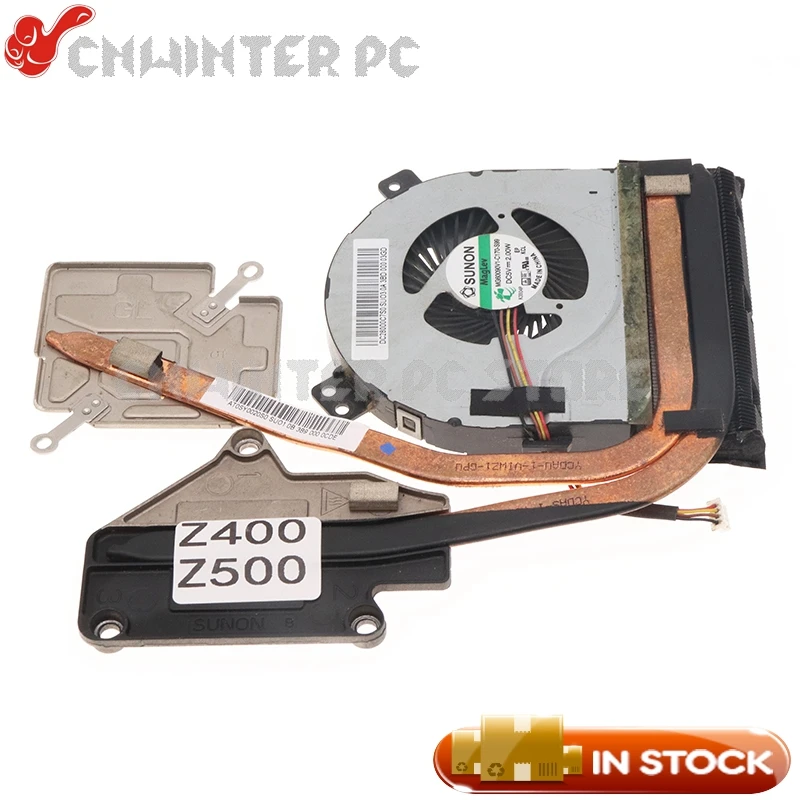 

Радиатор NOKOTION для ноутбука Lenovo Ideapad Z400, Z500, GPU, радиатор охлаждения процессора с нагревателем, вентилятор LA-9061P, LA-9063P