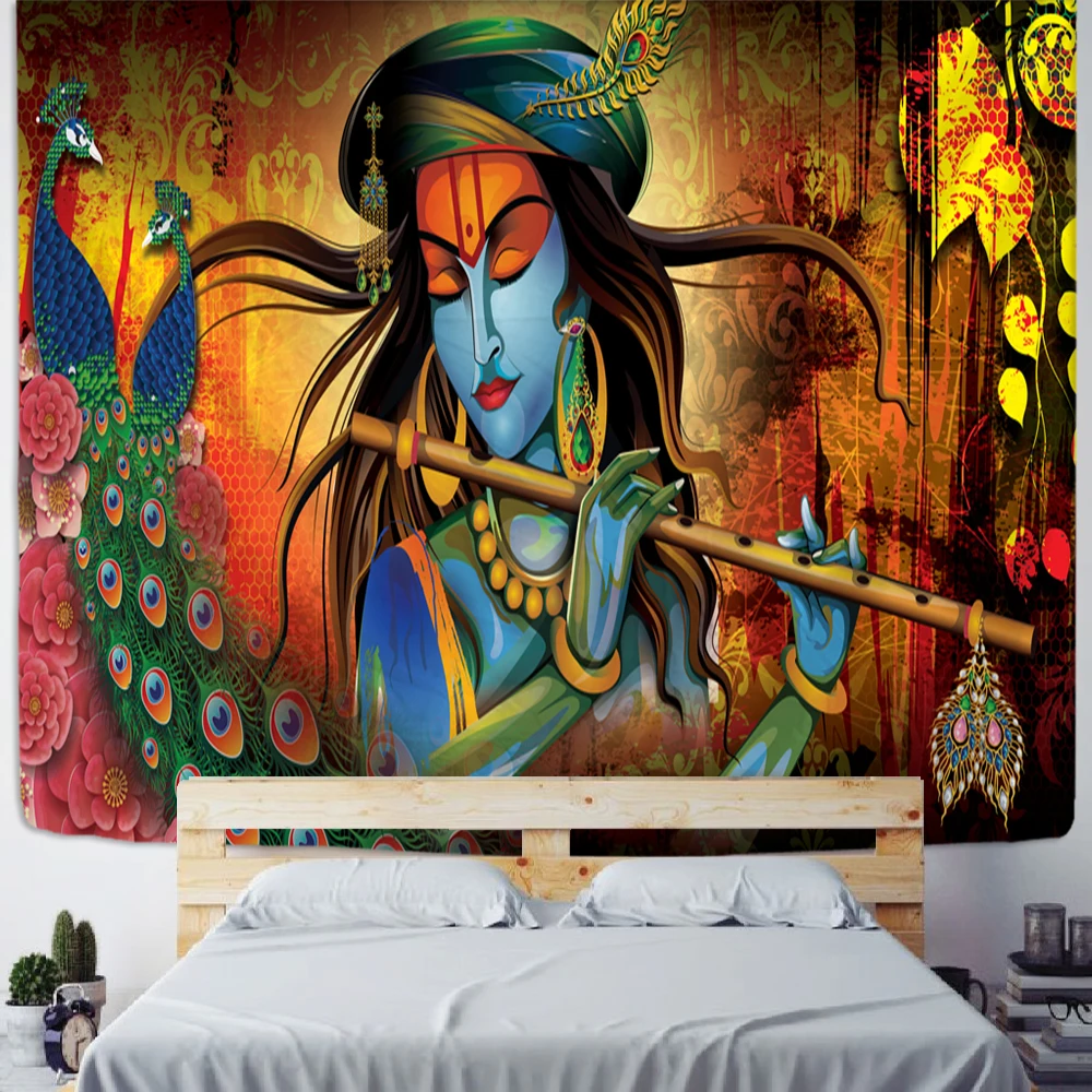 

Гобелен с 3D принтом слон Bohemian Hippie Mandala