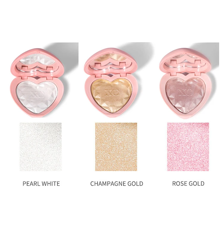 Подчеркивания лица макияж в форме сердца со стразами высокого качества блеск