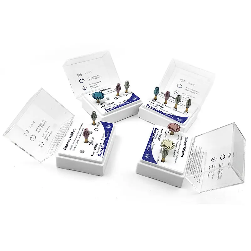 Kit de pulido compuesto Dental, pulidor Dental de porcelana, materiales de blanqueamiento Dental de contraángulo