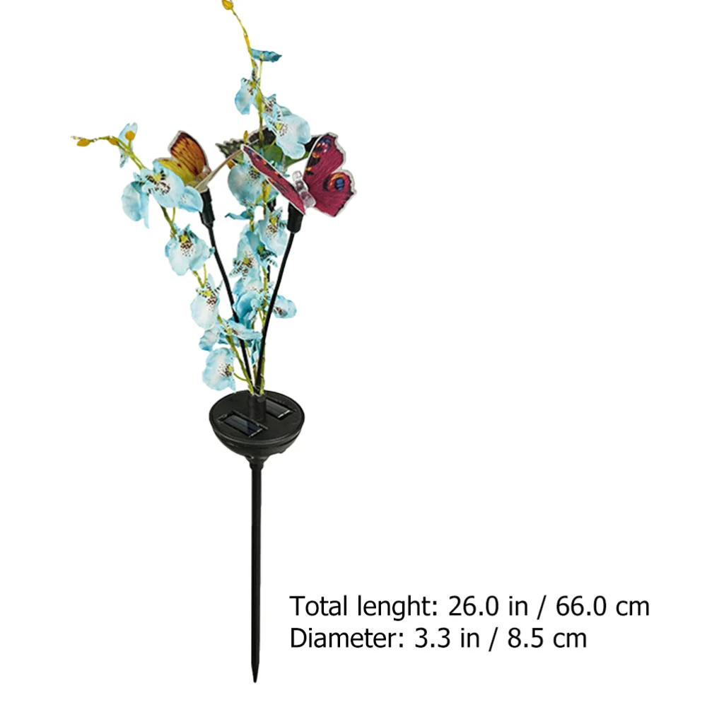 

1pc Solar LED Stick Lamp Flower and Decorative Landscape Ground Lamp