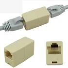 Сетевой Ethernet-Кабель с двойной прямой головкой, 10 шт., Столярный соединитель RJ45 CAT 5 5E 6 6a, удлинитель, сетевой Кабельный разъем