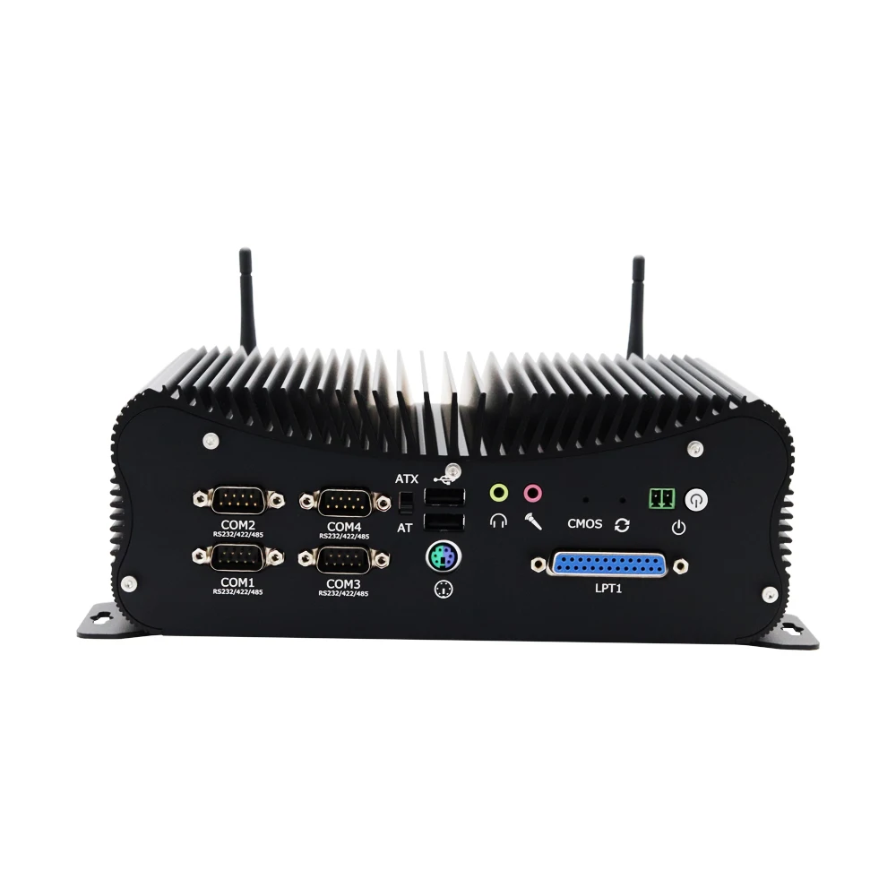 Промышленный ПК Eglobal 6 * DB9 COM 2LAN DDR4 WES7/10 безвентиляторный мини компьютер сим карта