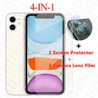 2 шт., Защитное стекло для экрана iPhone 11 Pro SE2020 X XR XS Max 8 7 6, закаленное стекло для Apple iPhone 11, Защитная пленка для телефона