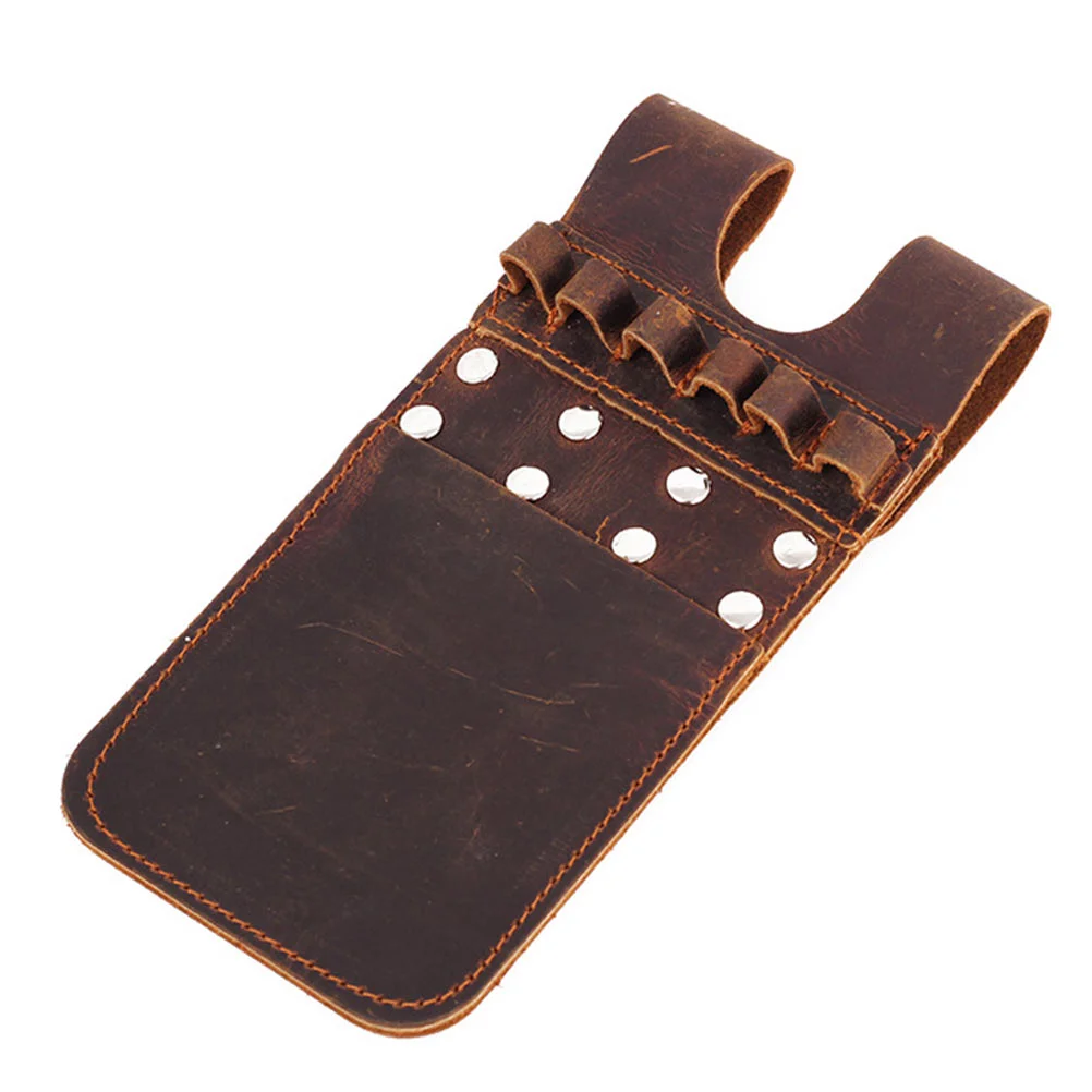 

Outdoor Arrow Storage Container Arrow Bag Waist Hanged Leather Arrow Holder