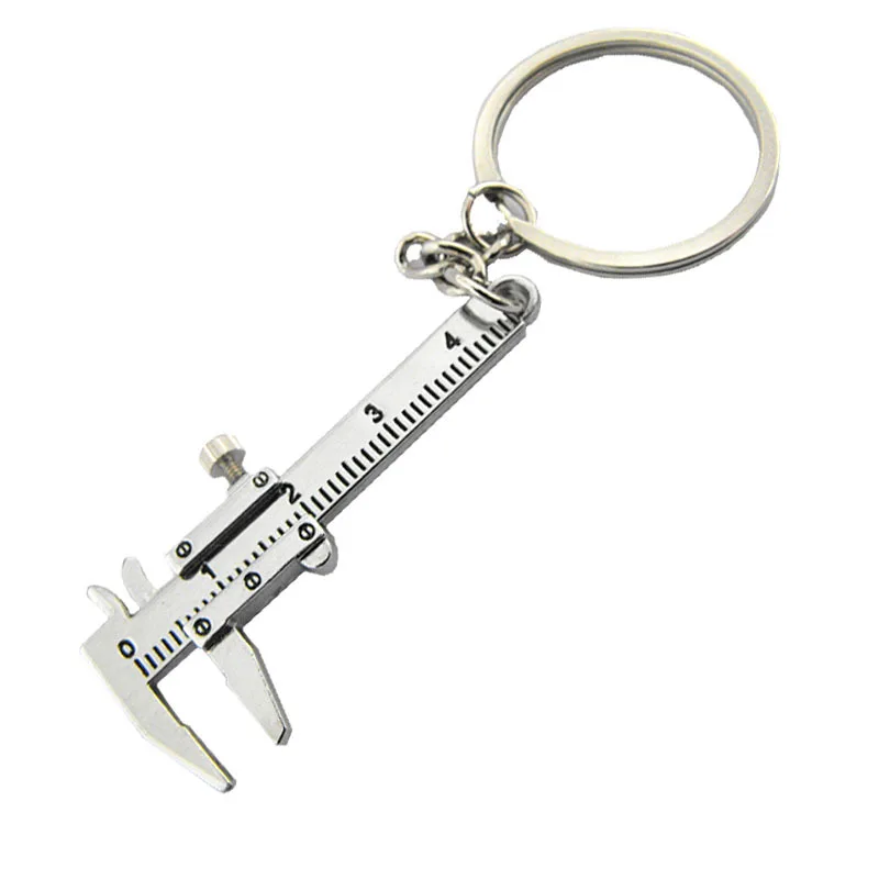 

New fashion car key mini vernier caliper keychain car turbo key chain wholesale