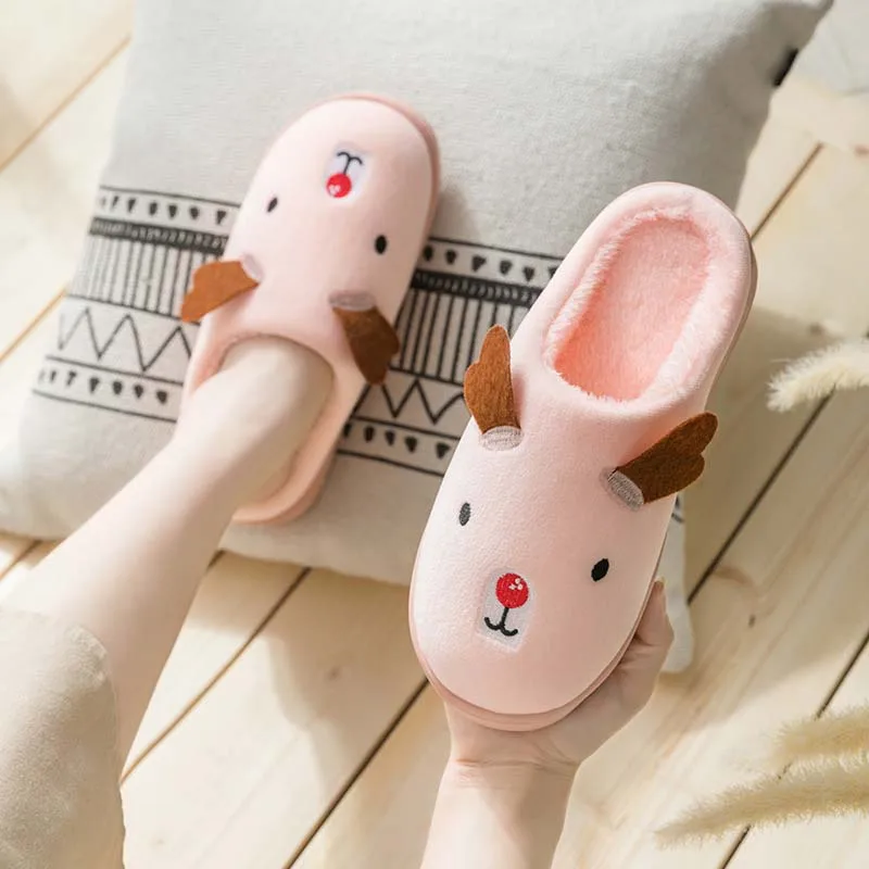 Женская обувь 2019 Симпатичные плюшевые мягкие хлопковые красивые домашние