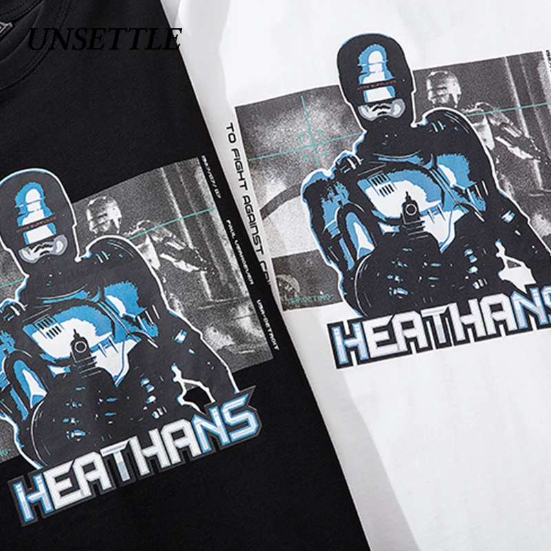 Футболка в стиле Харадзюку для мужчин и женщин модная уличная рубашка с принтом