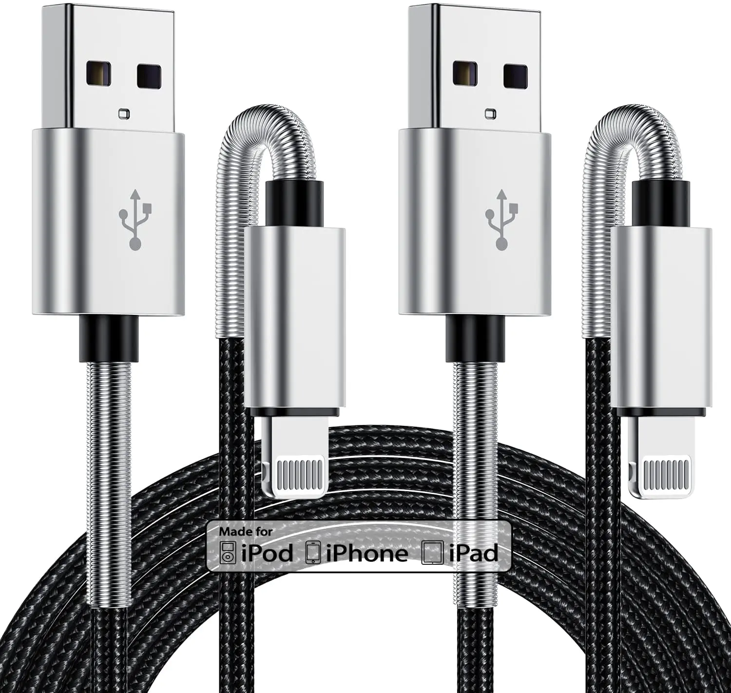 

2Pack 10ft iPhone Charger Cable, [ Apple MFi Certified ] Long Lightning Cable 10 Foot, High Fast 10 Feet Apple iPhone Charging