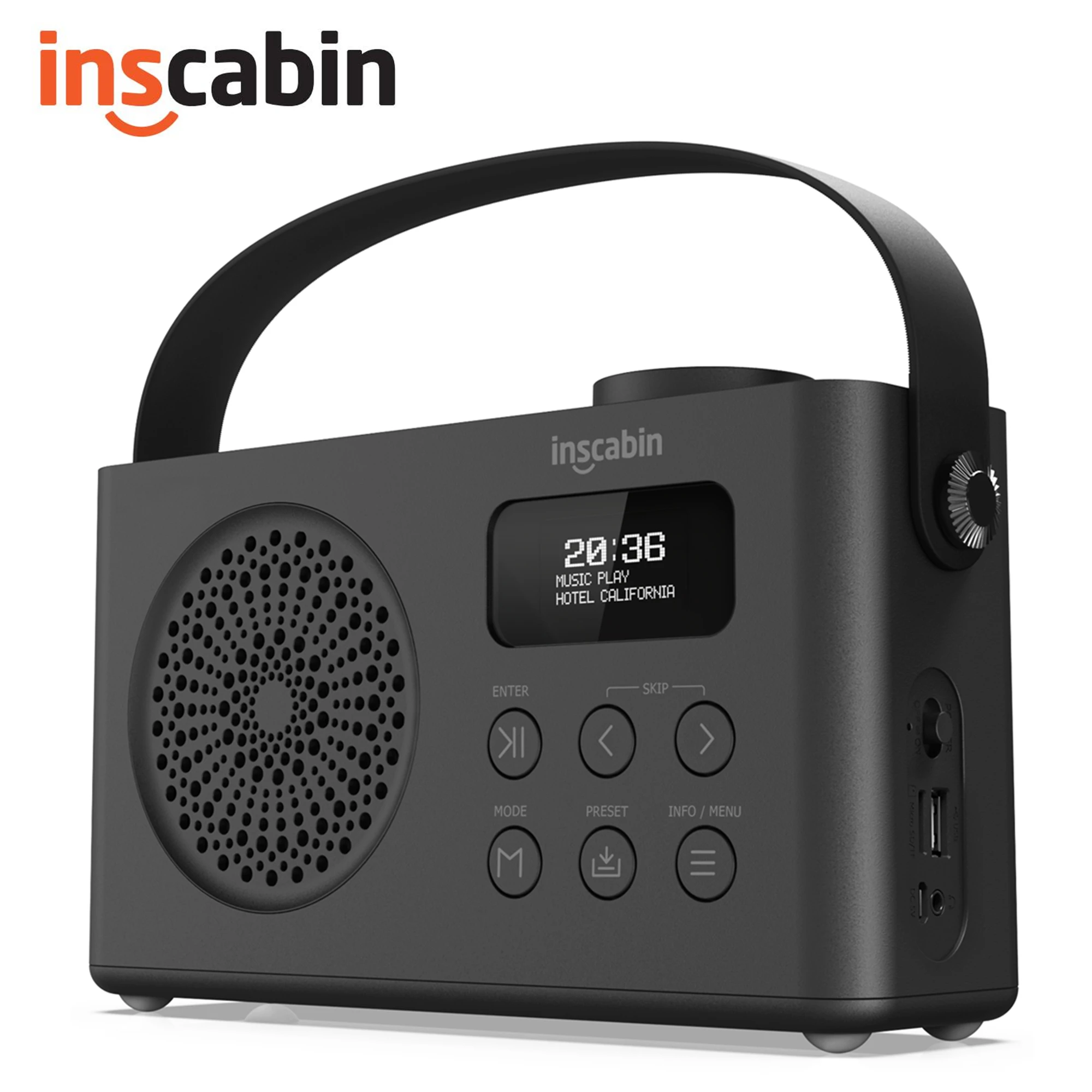 Портативное цифровое радио Inscabin P9 DAB/DAB + FM с Bluetooth/красивый дизайн/двойной