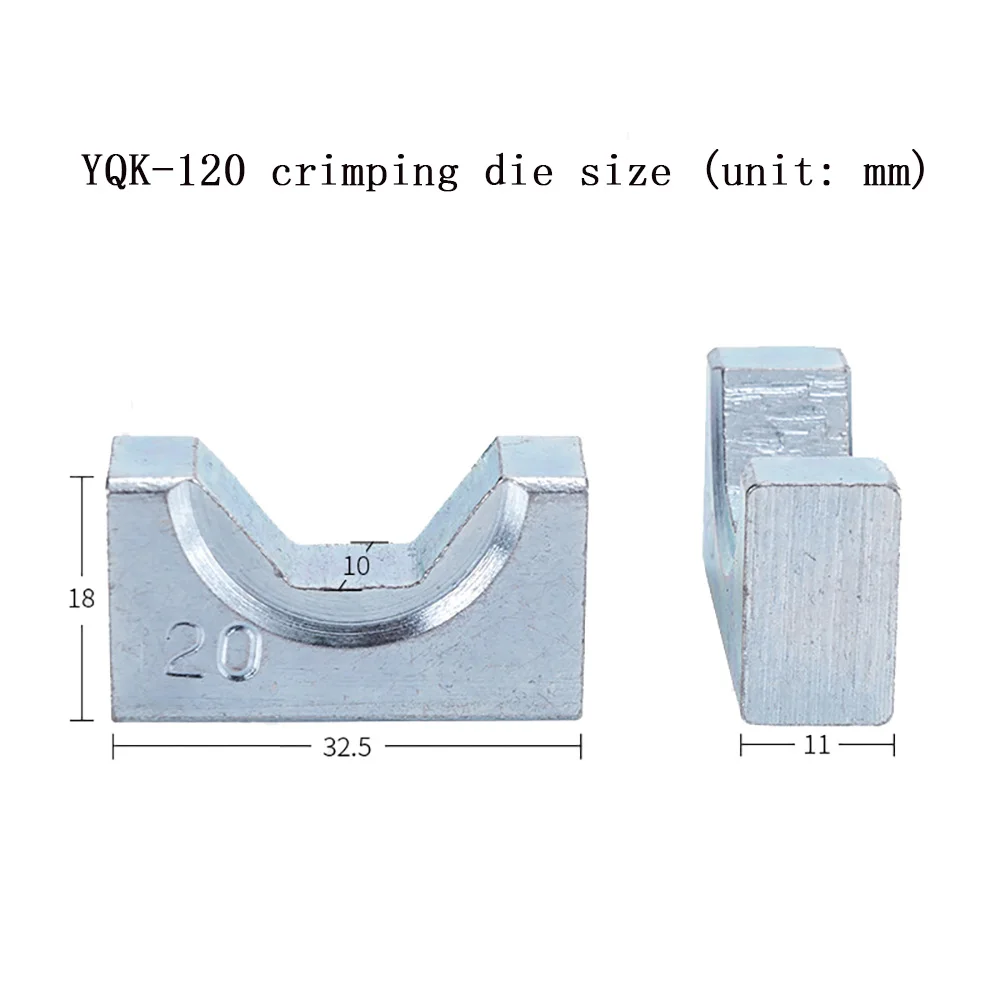 

YQK-120 Hydraulic Clamp Mould Crimping Tool 10 16 25 35 50 70 95 120 m㎡