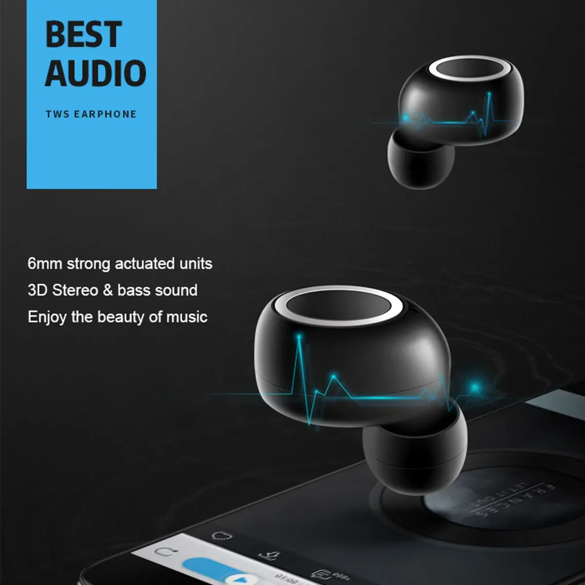 Bluetooth 5,0 гарнитура TWS беспроводные наушники Близнецы наушники 3D стерео наушники