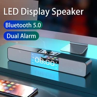 soundbar led parlante bluetooth barre de son pour tv alarm clock caixa de som amplificada bocina computer home theatre fm radio
