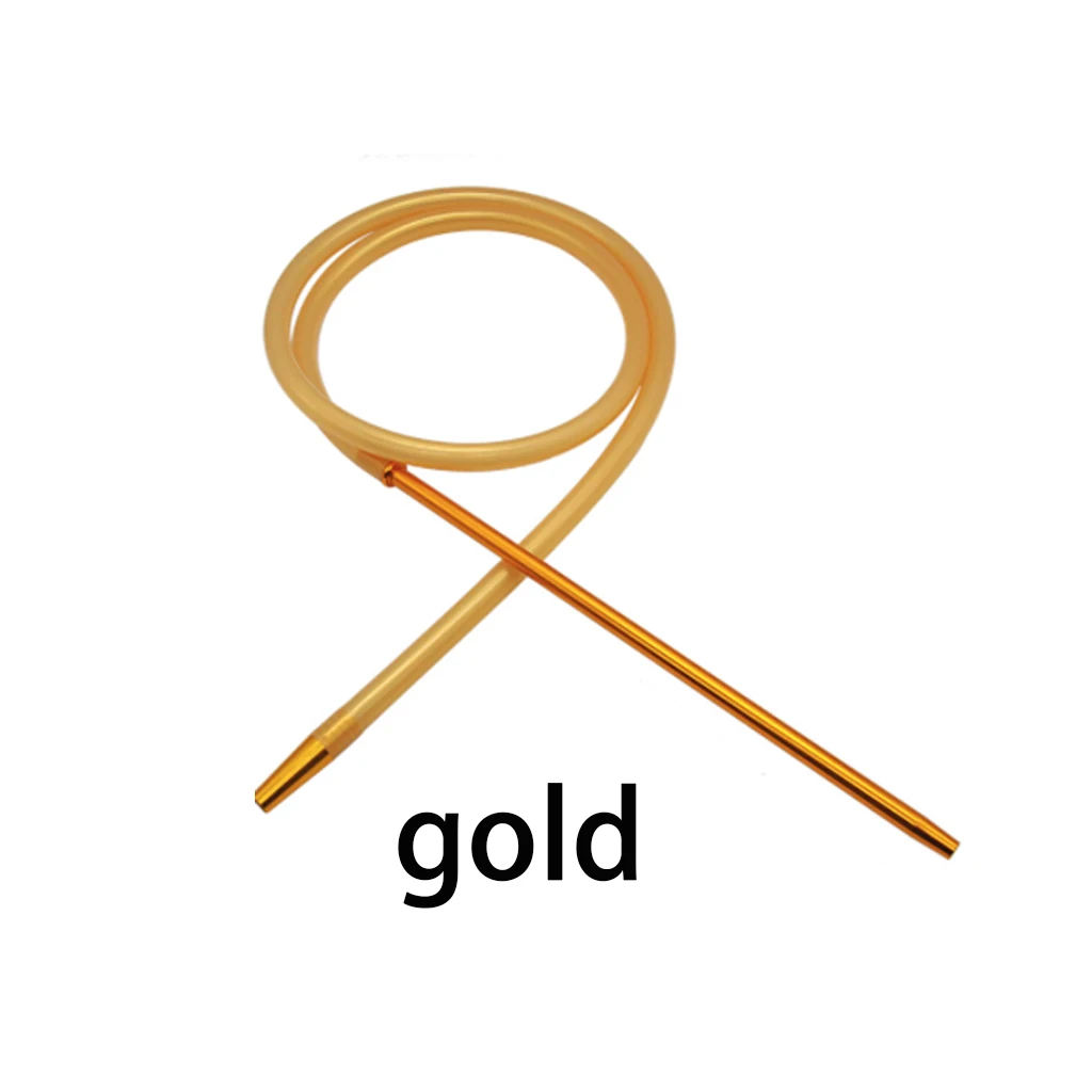 B gold 1,8 м арабский кальян силиконовая солома алюминиевый сплав шланг с пружинной трубкой ручка кальяна аксессуары Бразилия Испания Франция - Цвет: B gold