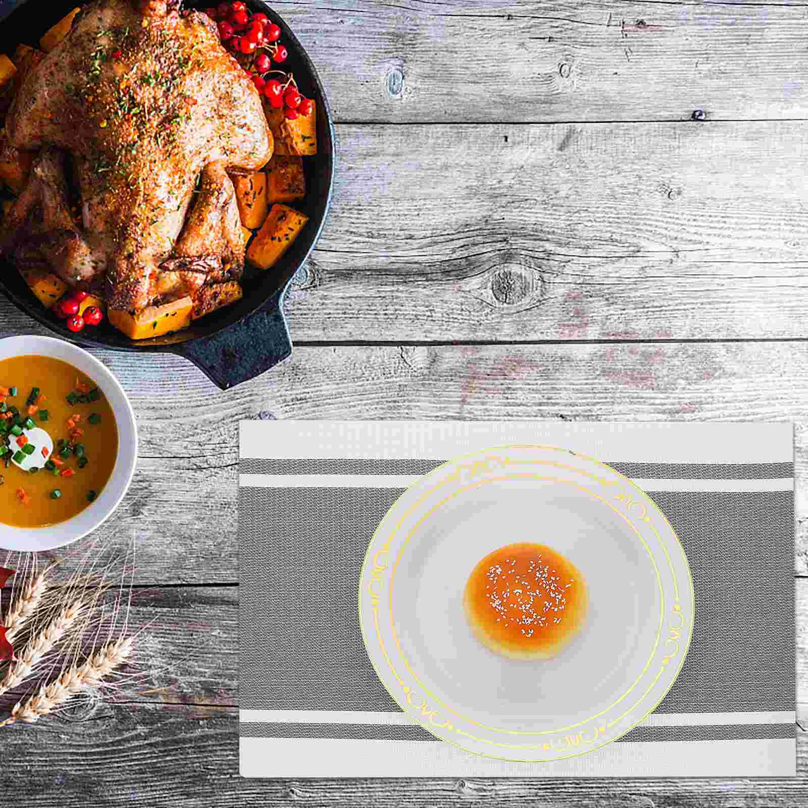 

4Pcs Heat-Resistant Table Mats Useful Placemats PVC Table Mats for Home