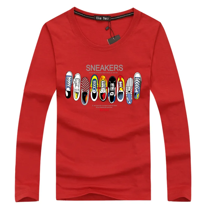 Крутые летние футболки для мужчин с принтом обуви топы коротким рукавом