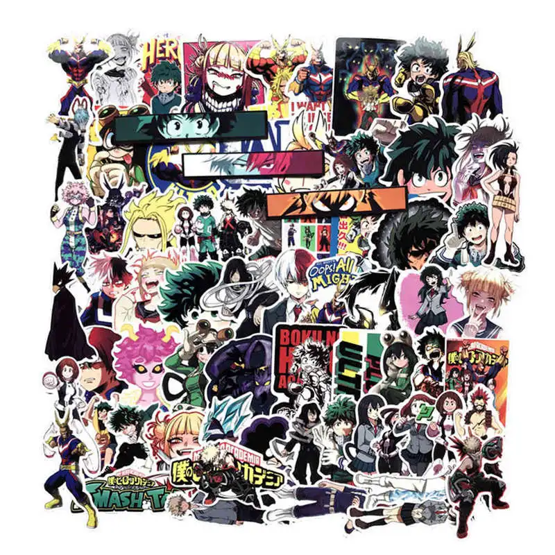70 шт. мой герой академический чемодан наклейки на ноутбук скейтборд Izuku Midoriya все