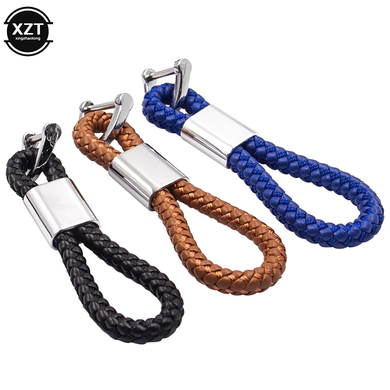 Модный металлический и кожаный брелок для автомобиля|Кольца ключей| |