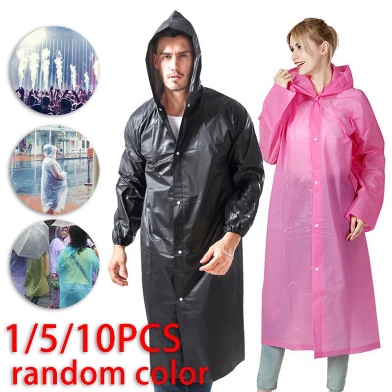 

Unisex Disposable Raincoat Adult Waterproof Camping Festival Poncho Outdoor Fashion Hiking Travel Fishing Climbing Long Raincoat