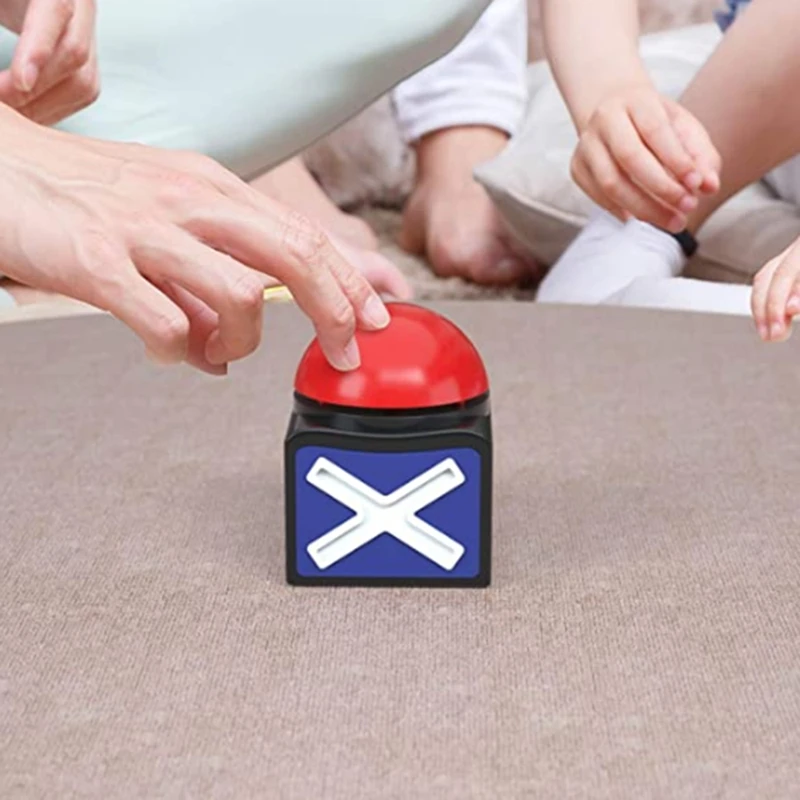 

Game Answer Buzzer, Q&A with Light and Sound for Talent Buzzer, Game Dial Button, Red Game Buzzer