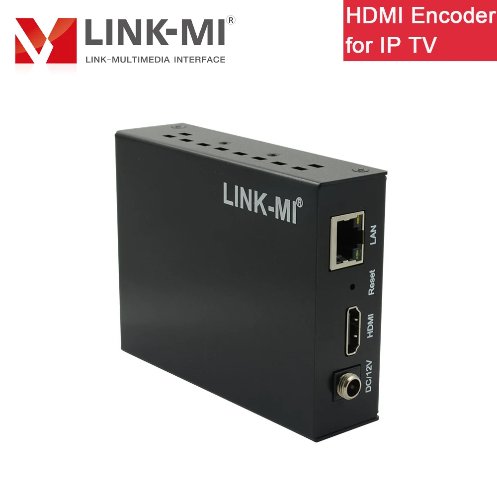 LINK MI HE02 HDMI кодировщик H.265/H.264 для IP TV прямой трансляции видео Поддержка до 720p 1080p @ 60