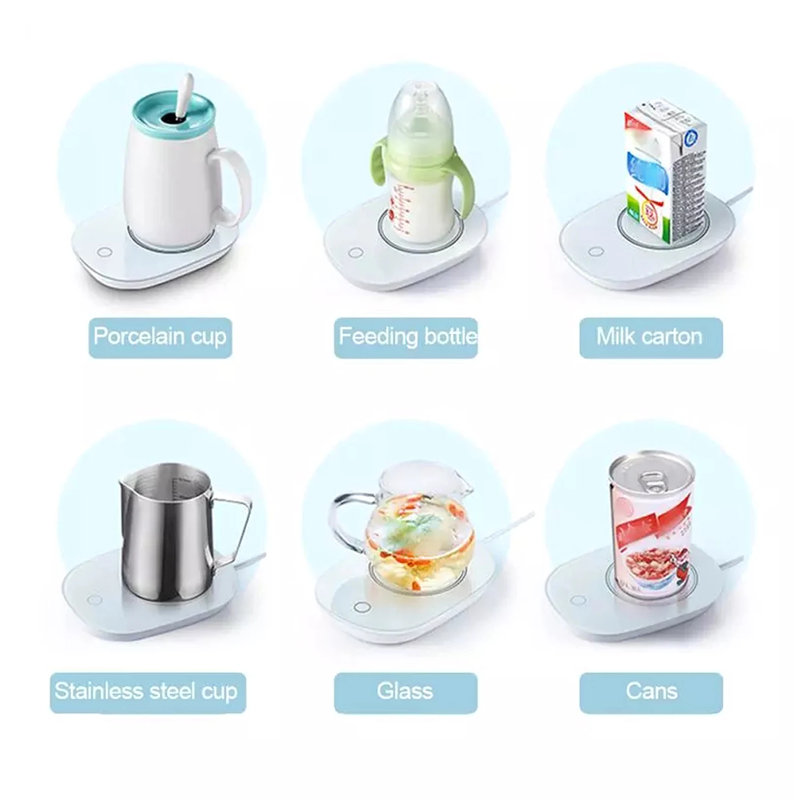 

USB Grain Cup Warmer Thermostat Heat Beverage Mug Mat 55 Heating Base Heater Mugs Coaster Table Decoration