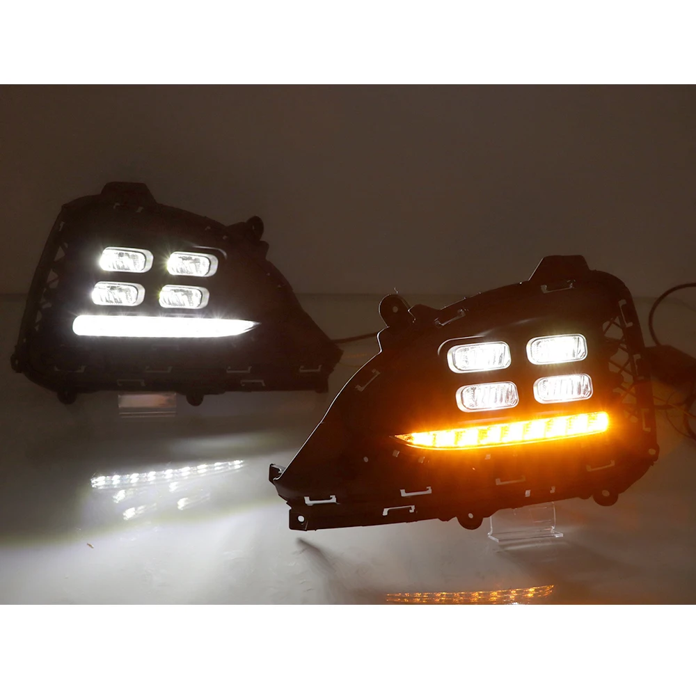 Автомобильный мигающий светодиодный дневный ходовой светильник 2 шт. для Hyundai I20