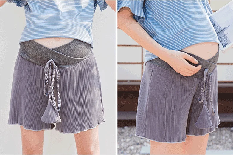 Шорты для беременных женщин Летняя одежда хлопковые спортивные шорты с