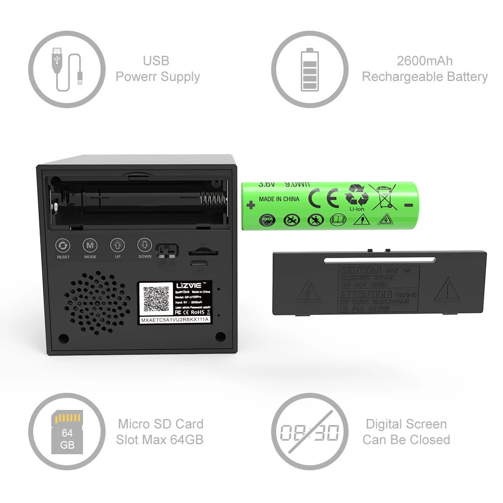 С невидимым объективом Wi Fi мини Камера видео Камеры Скрытого видеонаблюдения