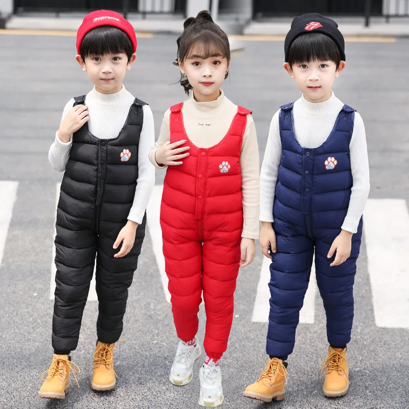 OLEKID 2021 Осень Зима Детские комбинезоны для девочек толстый теплый хлопковый