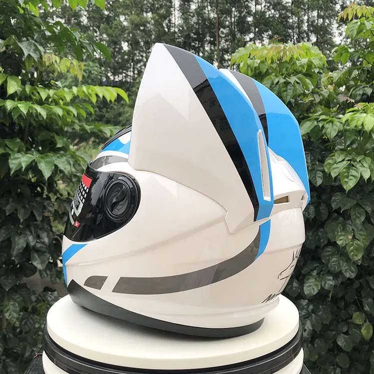 Бренд NITRINOS анфас мотоциклетный шлем персональный шлем в виде кошачьей головы модный шлем в виде кошачьей головы мотоциклетный шлем s m l xl XXL