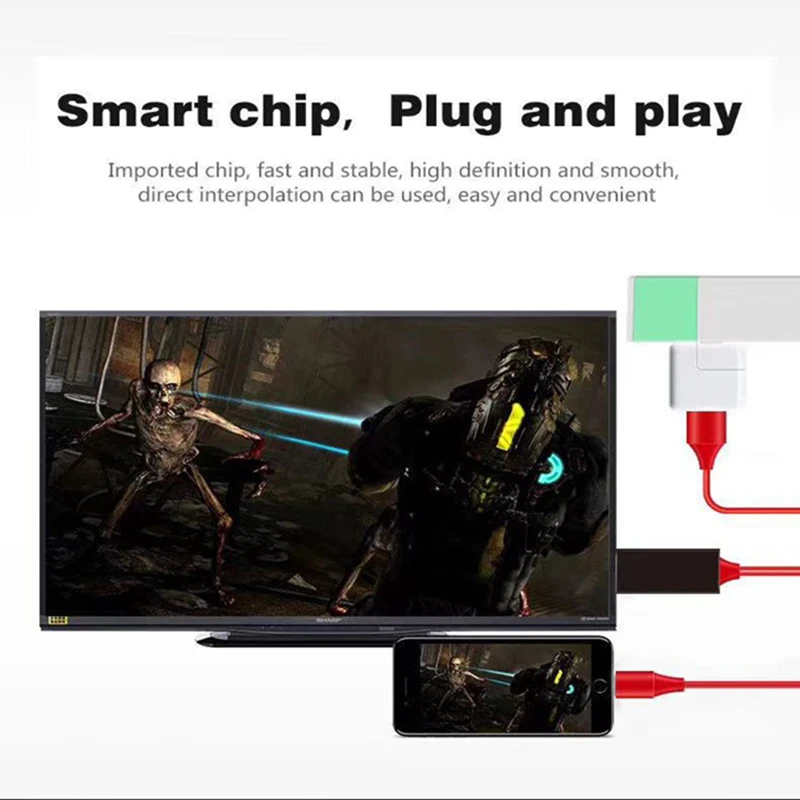 8 Pin к HDMI кабель HD ТВ цифровой av-адаптер Lightning 2 м USB 1080P умная розетка конвертер для