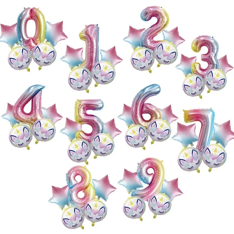 Шары на день рождения шары украшение гелиевый номер баллон anniversaire gonflable foil happy balony
