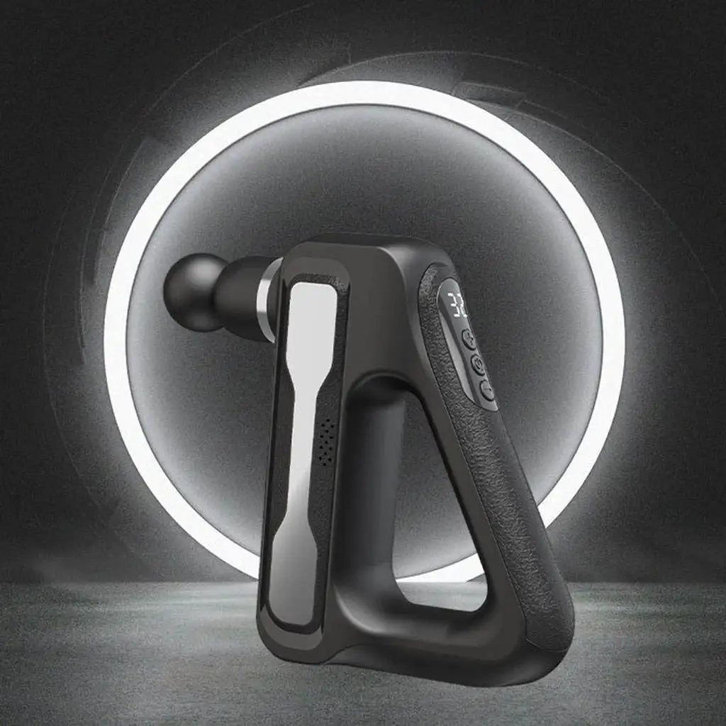 Массажный пистолет 32 скорости с 8 насадками электрический ручной тихий