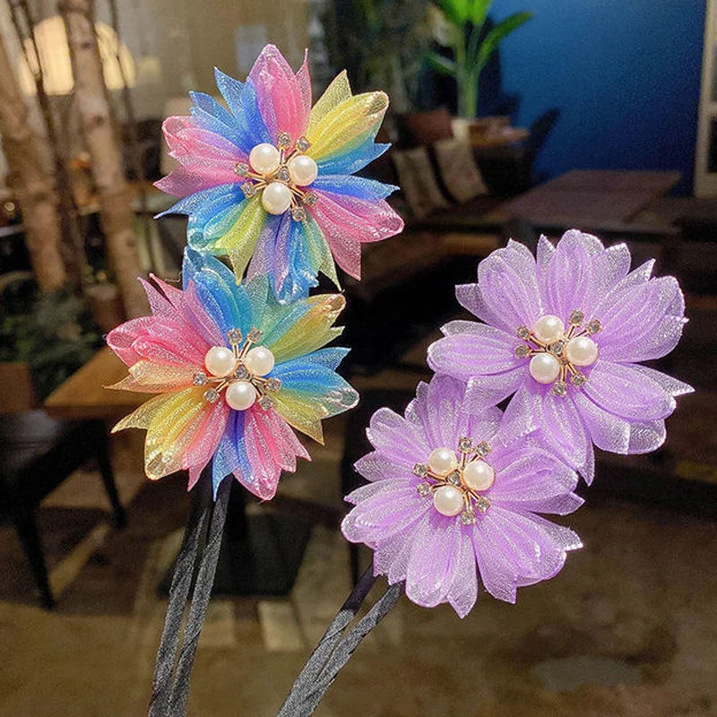 

Женская крученая заколка для волос с бантом, повязка на голову в виде пончиков, Волшебная заколка для пучка волос, инструмент для прически «...