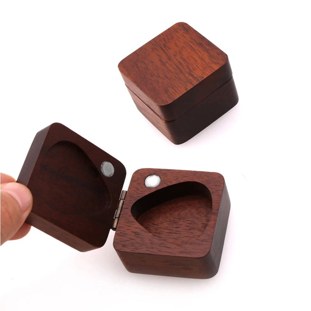 

Wooden Guitar Pick Plectrum Storage Box Guitarra Picks Holder Container Display Case Gift Guitar Accessories