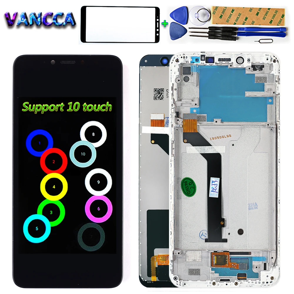 ЖК дисплей с дигитайзером в сборе Vancca 100% испытано 5 99 дюйма для Xiaomi Redmi S2 рамка
