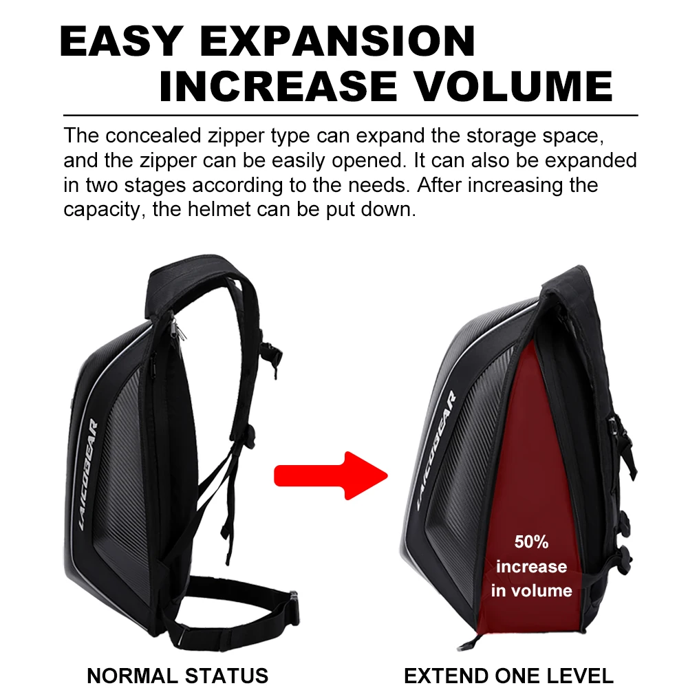 Водонепроницаемая мотоциклетная сумка 48 л вместительный рюкзак для мотокросса