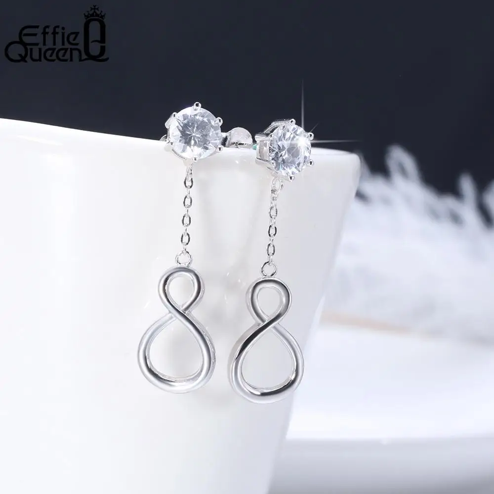 Женские серьги подвески из серебра 925 пробы с кристаллами|Серьги-подвески| |