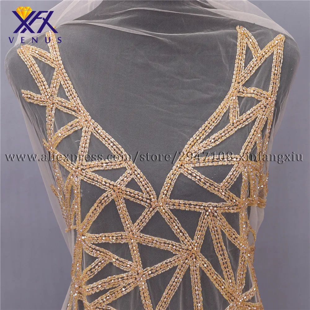 Новые длинные нашивки XFX VENUS Аппликация из бисера с кристаллами стильная V
