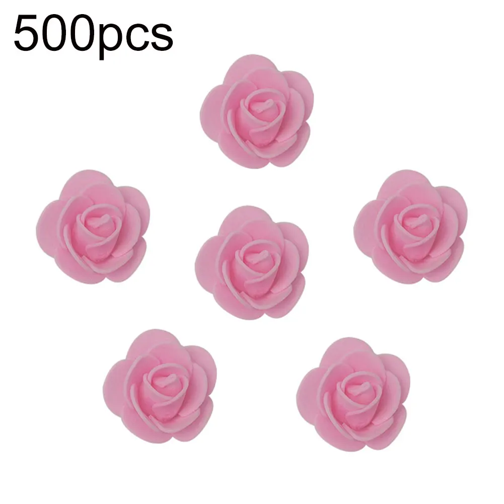 Новое поступление 500 шт 3,5 см ПЭ пена Искусственный цветок розы DIY медведь кукла Дворец бракосочетаний Декор