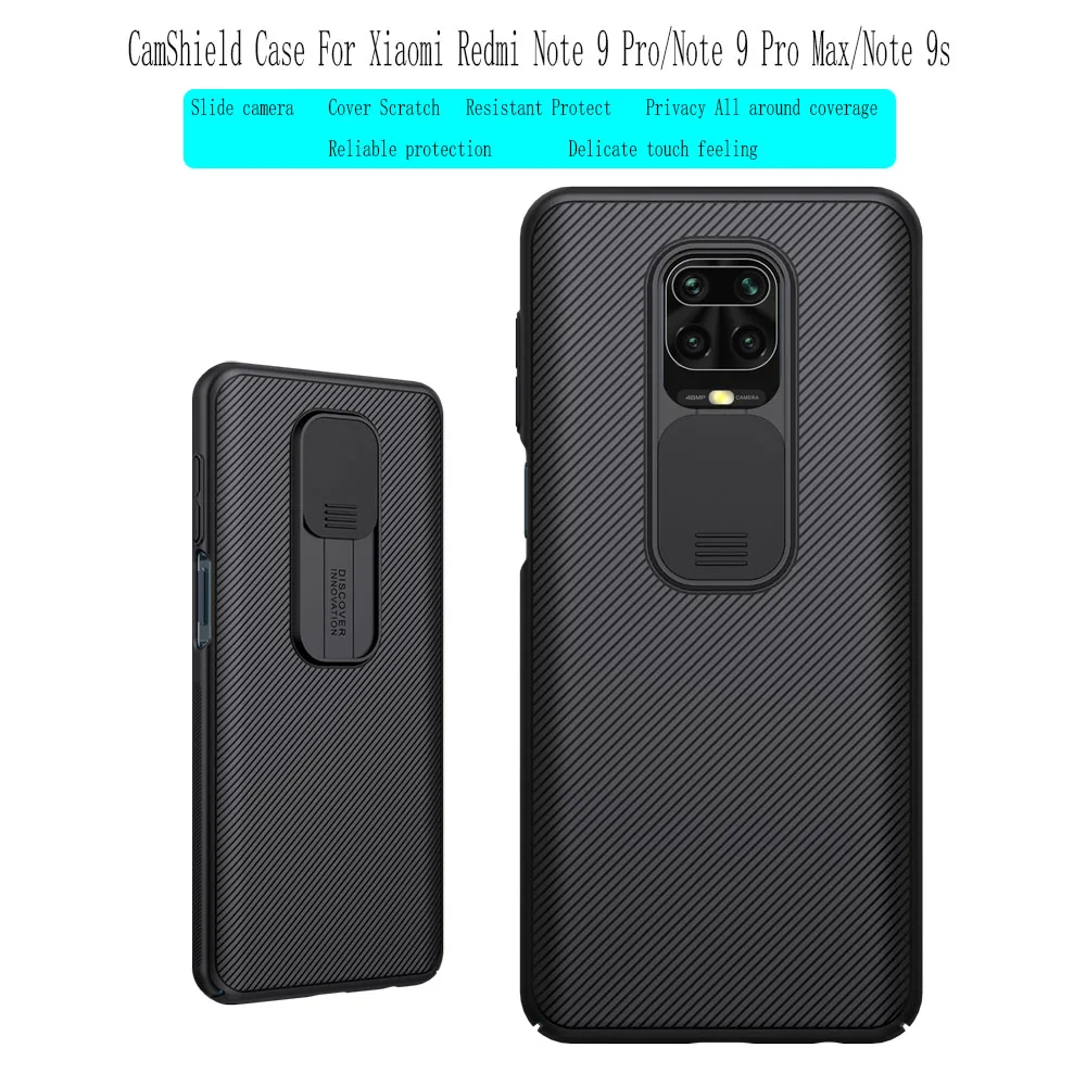 Чехол NILLKIN Cam Shield для xiaomi redmi Note 9 PRO/Note9 PRO MAX/9S защитный чехол камеры ПК задняя крышка
