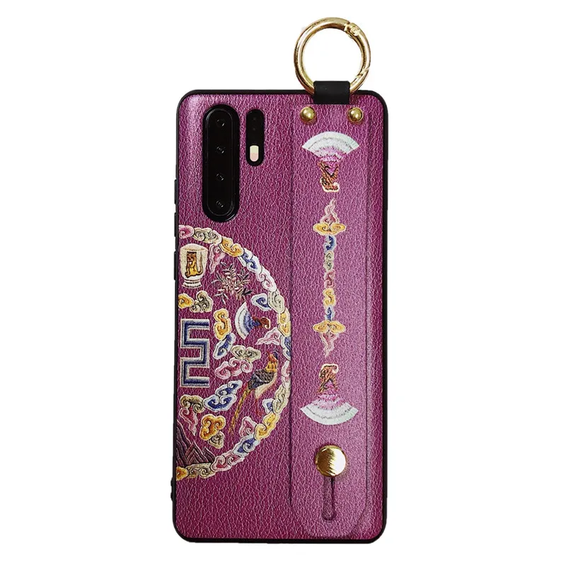 case only Роскошный чехол s для huawei P30 P20 mate 20 30 Pro Honor 10 Lite Play 3 Nova 4 8X задняя крышка чехол с держателем ремешок браслет-кольцо - Цвет: case only
