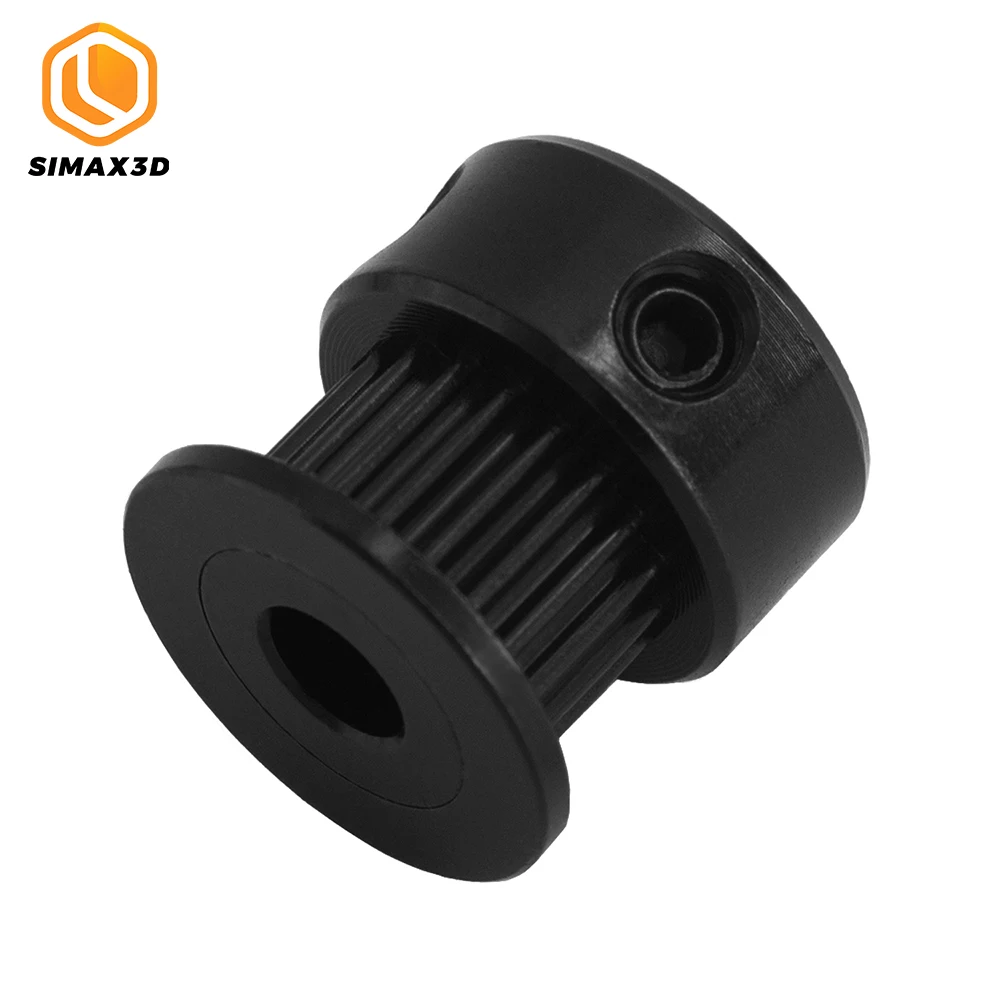 SIMAX3D 1 шт. черный GT2 зубчатый шкив 20 Зубы Алюминиевый диаметр 6/10 мм Ширина ремня 5/6