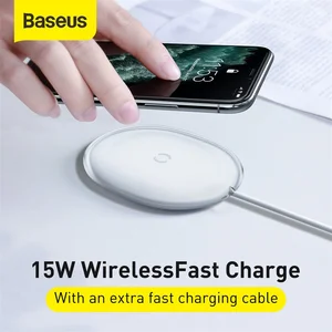 baseus 15w qi wireless charger for iphone power fast charging with 1m type c data cable charger for mobile phone headphones free global shipping